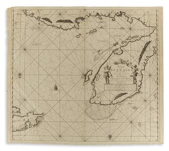 KEULEN, JOHANNES van. Group of 5 engraved charts relating to the Western Hemisphere.
